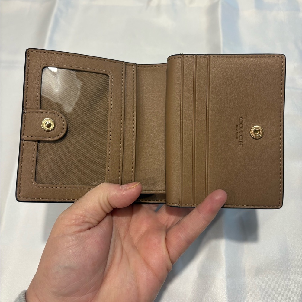 Coach snap wallet tan signature canvas - Picture 4 of 6